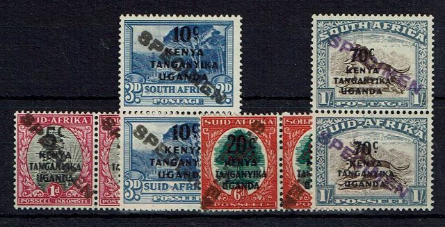 Image of KUT-Kenya Uganda & Tanganyika SG 151S/4S LMM British Commonwealth Stamp